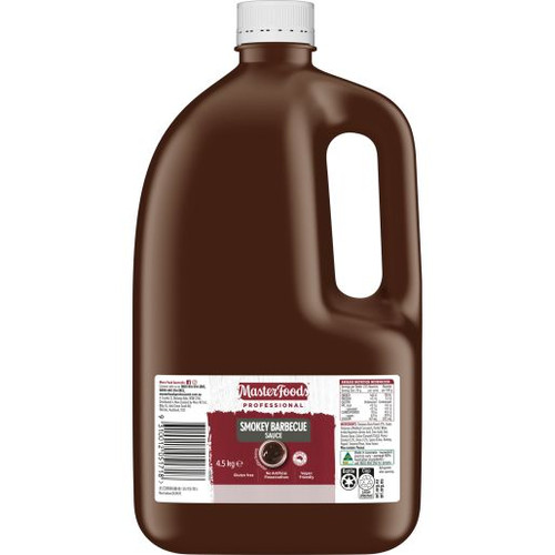 MASTERFOODS SMOKEY BBQ SAUCE 4.5KG