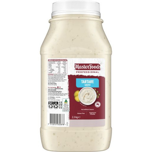 MASTERFOODS TARTARE SAUCE 2.3KG