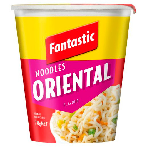 FANTASTIC NOODLES CUP ORIENTAL 70GM (Carton of 12)
