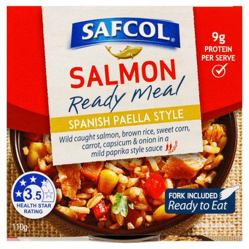 SAFCOL SPANISH SALMON MEAL 110GM (Carton of 8)