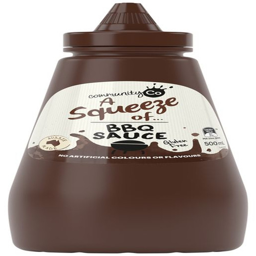 COMMUNITY CO SQUEEZE BBQ SAUCE 500ML (Carton of 12)