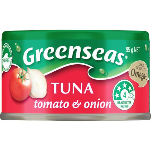 GREENSEAS TUNA TOMATO AND ONION 95GM (Carton of 12)