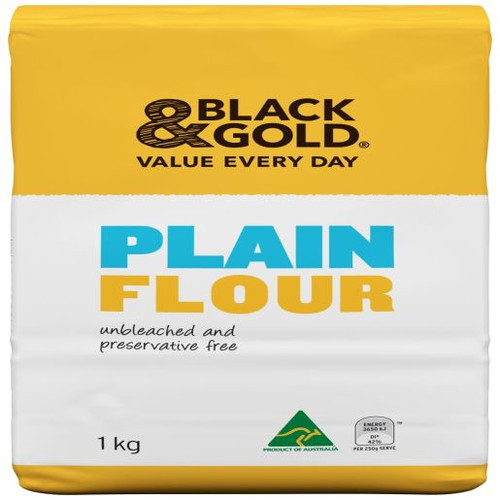 BLACK & GOLD PLAIN FLOUR 1KG (Carton of 12)