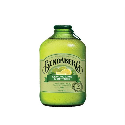 BUNDABERG LEMON LIME & BITTERS SOFTDRINK 375ML (Carton of 12)