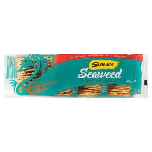 SUIMIN SEAWEED RICE CRACKERS 100GM (Carton of 12)