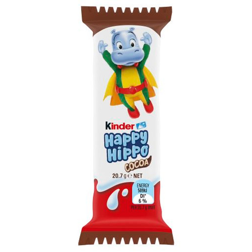 KINDER COCOA KINDER HAPPY HIPPO 21GM (Carton of 28)