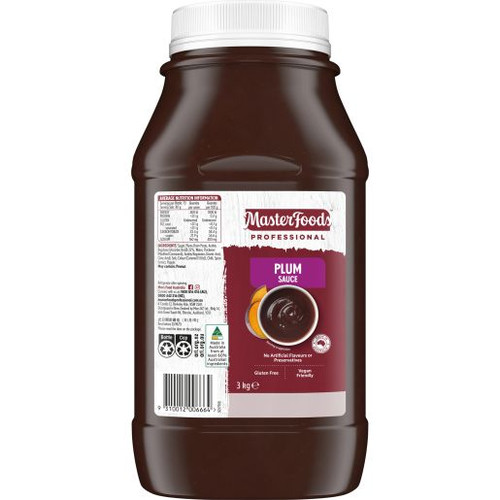 MASTERFOODS PLUM SAUCE 3KG