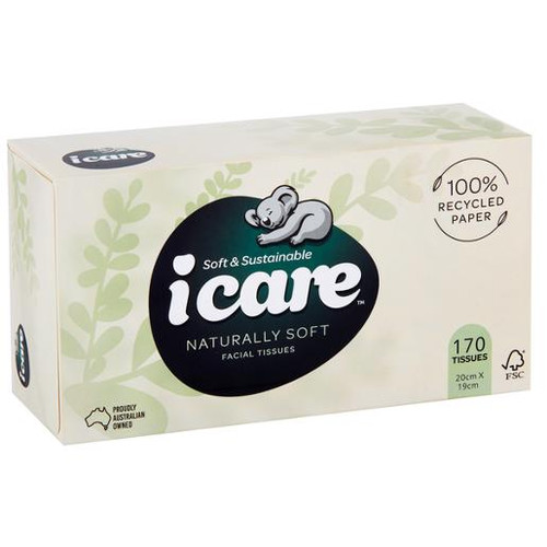 I CARE EVERYDAY FACIAL TISSUE 170S (Carton of 24)