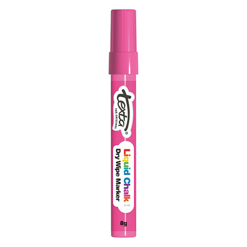 TEXTA LIQUID CHALK MARKER DRY WIPE PINK