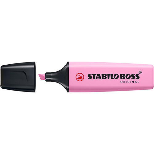 STABILO BOSS PASTEL HIGHLIGHTER FOZEN FUCHSIA (BOX OF 10)