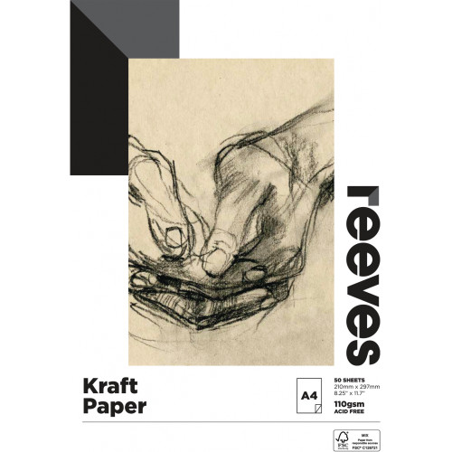 REEVES KRAFT PAD 120GSM 50 SHT A4