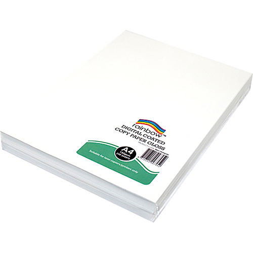 Rainbow Premium Digital Copy Paper Gloss A4 150gsm White Pack of 250 Sheets