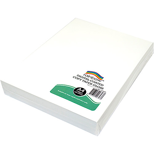 Rainbow Premium Digital Copy Paper Gloss A4 170gsm White Pack of 250 Sheets