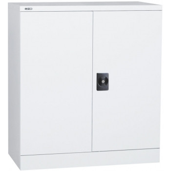 Rapidline Go Swing Door Steel Cupboard, White: 910W x 450D x 1015H (mm), Assembled.
