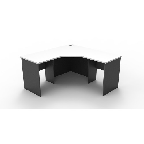 Rapidline Rapid Worker Corner Workstation 1500/1500W x 600D x 730mmH White And Ironstone