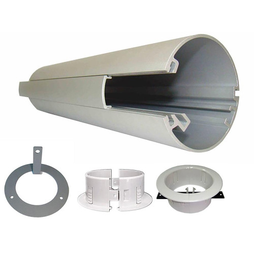 Rapidline Power Pole Desk To Ceiling 2.1M High x 80mm Diameter White