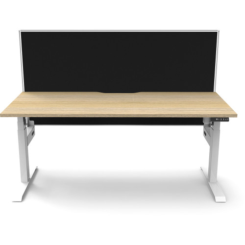 Rapidline Boost Light Single Sided Workstation+Screen 1200W x 750D x 1330mmH Oak/White