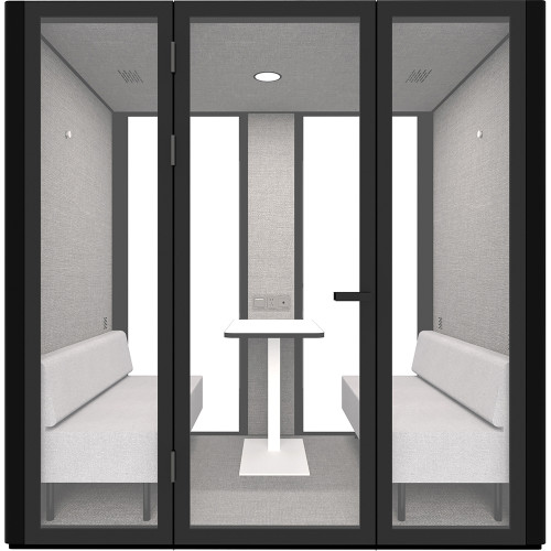 Rapidline B.Quiet Acoustic Meeting Pod 2-4 Person Black