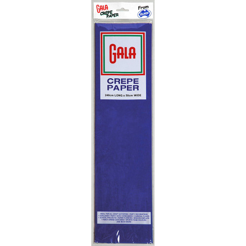 Alpen Gala Crepe Paper 240 x 50cm French Blue Pack Of 12
