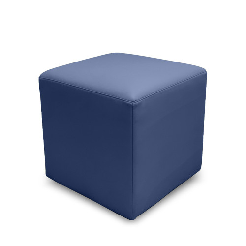 K2 Marbella Cook Senior Square Ottoman Blue PU Leather