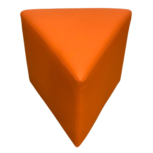 K2 Marbella Tasman Senior Triangle Ottoman Orange PU Leather