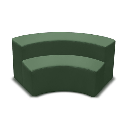 K2 Marbella Polo Concave 2 Seater Chair With Low Back 800W x 670D x 800mmH Green PU