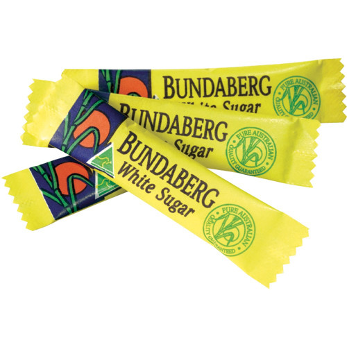 BUNDABERG WHITE SUGAR Sticks Pack 2000 - 10 Cartons