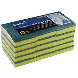 Oates Contractor Scourer and Sponge Pack of 15 (SC-110V)