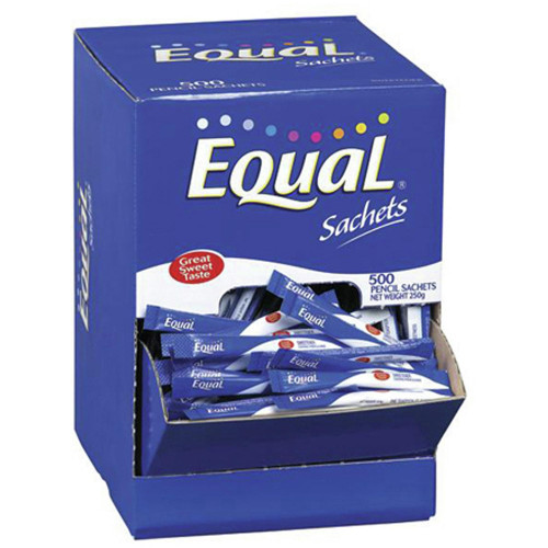 EQUAL SWEETNER PORTION Sticks PK500 120 Cases (Full Pallet)