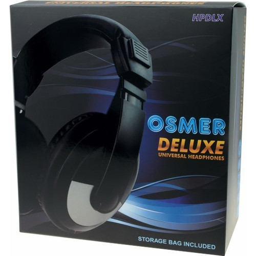 DELUXE OVER EAR HEADPHONE WITH VOLUME CONTROL & INLINE MIC - 3.5MM PLUG