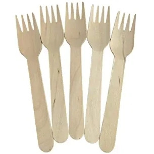 WOODEN FSC 100% CUTLERY UNCOATED - FORK 160MM Carton of 2000