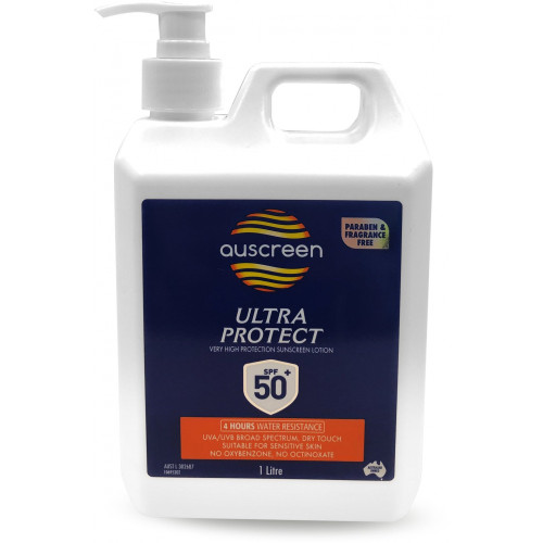 SPF 50+ Sunscreen Lotion, 1Ltr Pump With Vitamin E