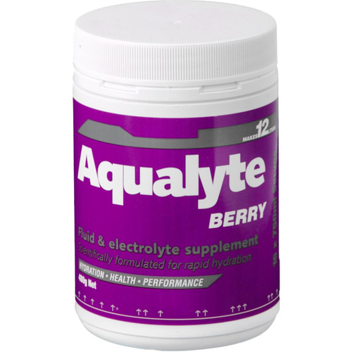 Aqualyte Electrolyte Powder Berry Flavoured Tub 480g, Box of 5