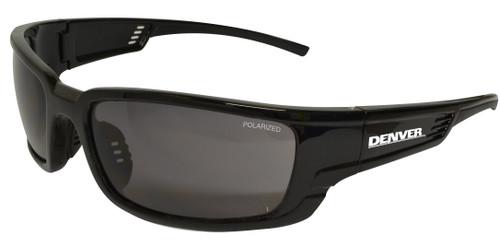 Denver Polarised Safety Glasses, Black Frame
