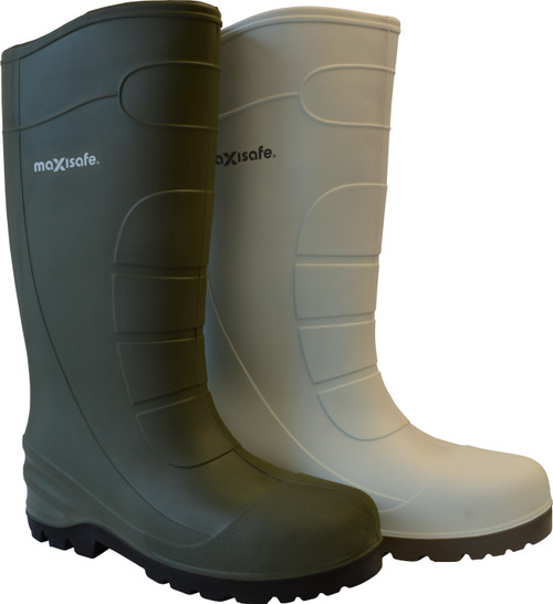 Patrol Green PU Boot w/ Safety Toe, Size 6 Pair *** While Stocks Last - Please Enquire to Confirm Availability ***