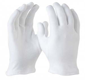 Maxisafe Interlock Cotton Glove With Hemmed Cuff - Mens Pair