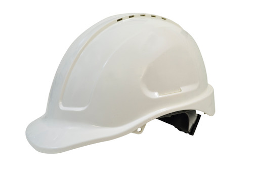 Maxisafe Vented Hard Hat - Ratchet Harness - White