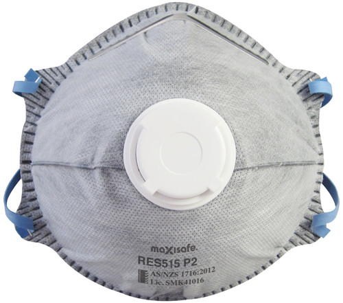 Maxisafe P2 Conical Respirator With Carbon And Valve, Box of 10