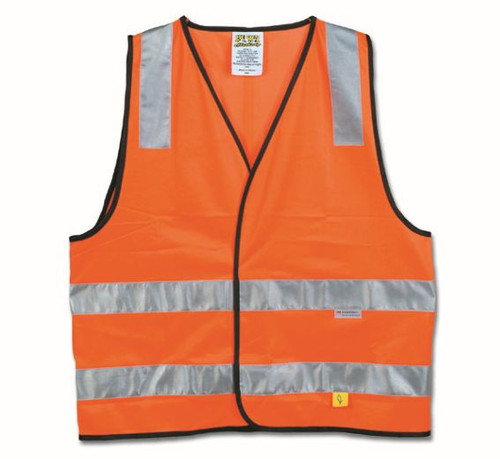 Maxisafe Hi-Vis Orange D/N Safety Vest, 4XL