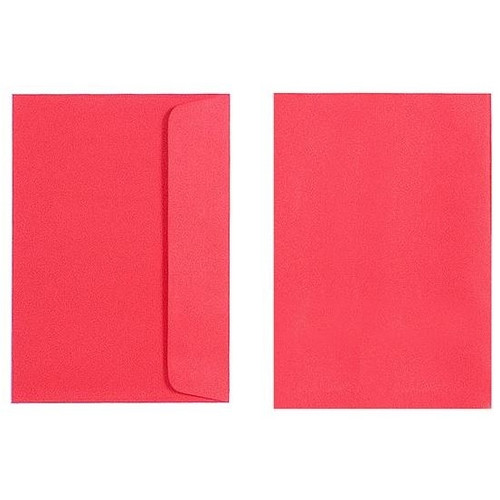 Quill Coloured Envelope 80gsm C6 - Red Pack of 25 (93010)