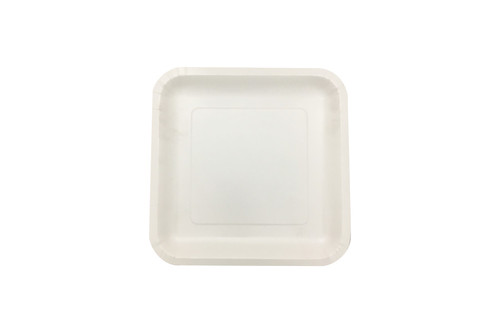 180mm FSC Square White Paper Plate, Pack of 15