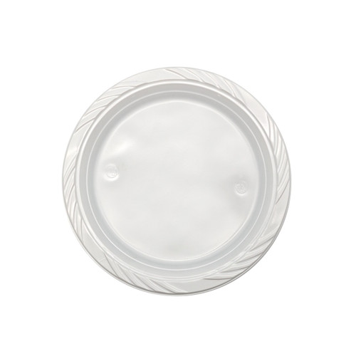 230mm Reusable Dinner Plate White, Pack of 25