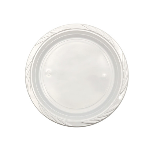250mm Resuable Dinner Plate White, Pack of 25