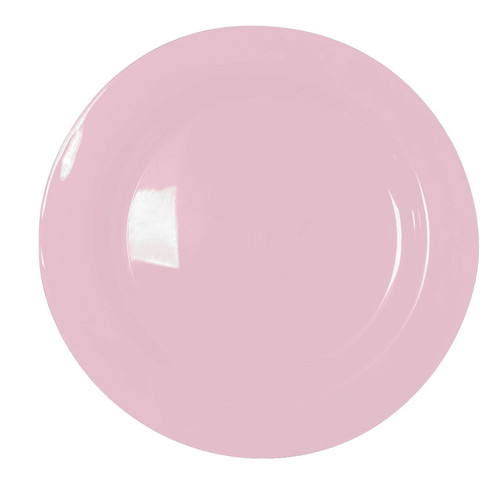 230mm Reusable Dinner Plate Pastel Pink, Pack of 10