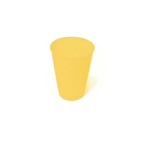 380ml Reusable Tumbler Pastel Yellow, Pack of 10