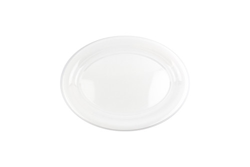 275mm x 390mm White Oval Tray, Pack of 3