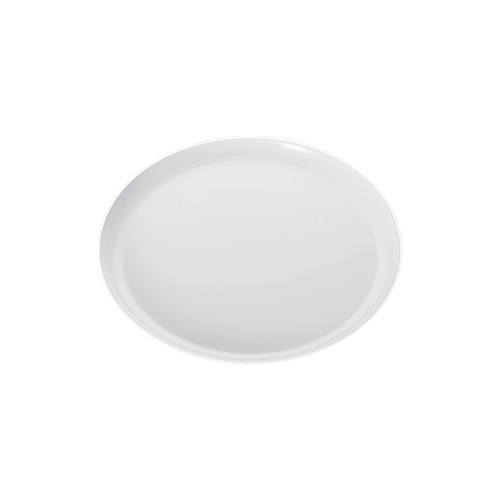 160mm Heavy Duty White Plate with Silver Rim, Pack of 10