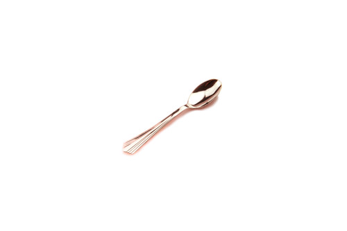Stainless Steel Replica Heavy Duty Plastic  Spoon Rose Gold, Pack of 12