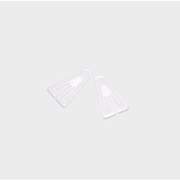 Polystyrene Paperclips - White, Small, Pack of 100