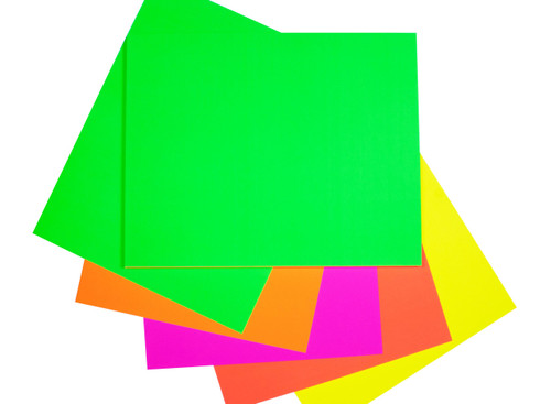 Quill Fluoro Board 230gsm 510mm x 635mm - Assorted, Pack of 100 (BFA)